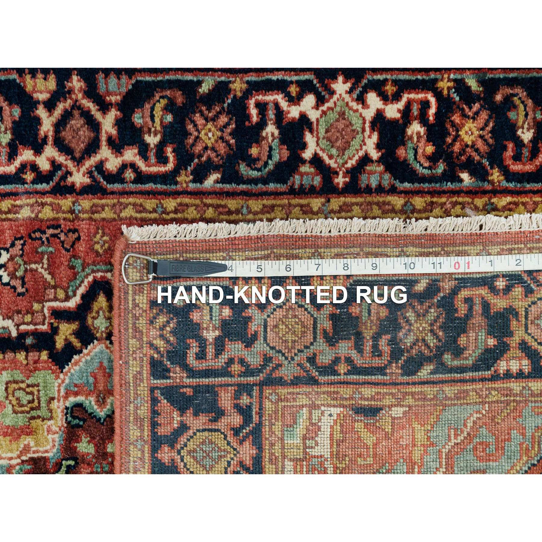 2'6" x 10'2" New Hand Knotted Red Wool Runner Oriental Rug - MOA10290089