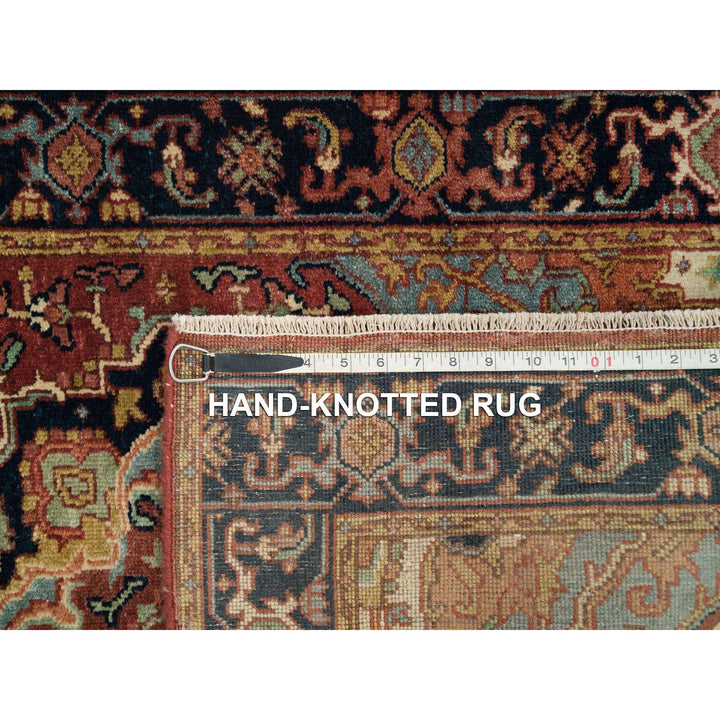 2'7" x 23'9" New Hand Knotted Red Wool Runner Oriental Rug - MOA10290091