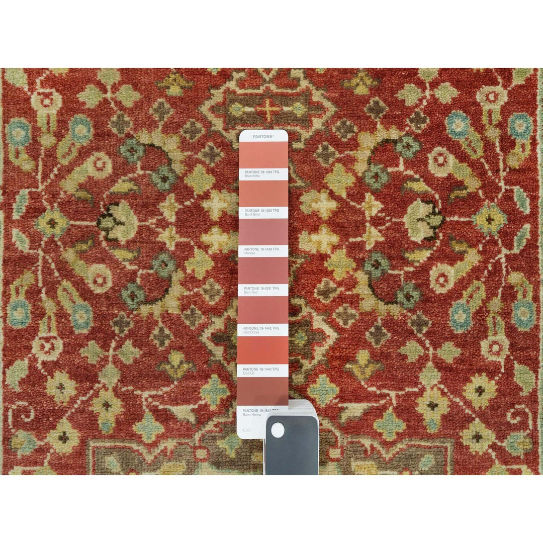 2'7" x 18'0" New Hand Knotted Red Cotton Runner Oriental Rug - MOA10290107