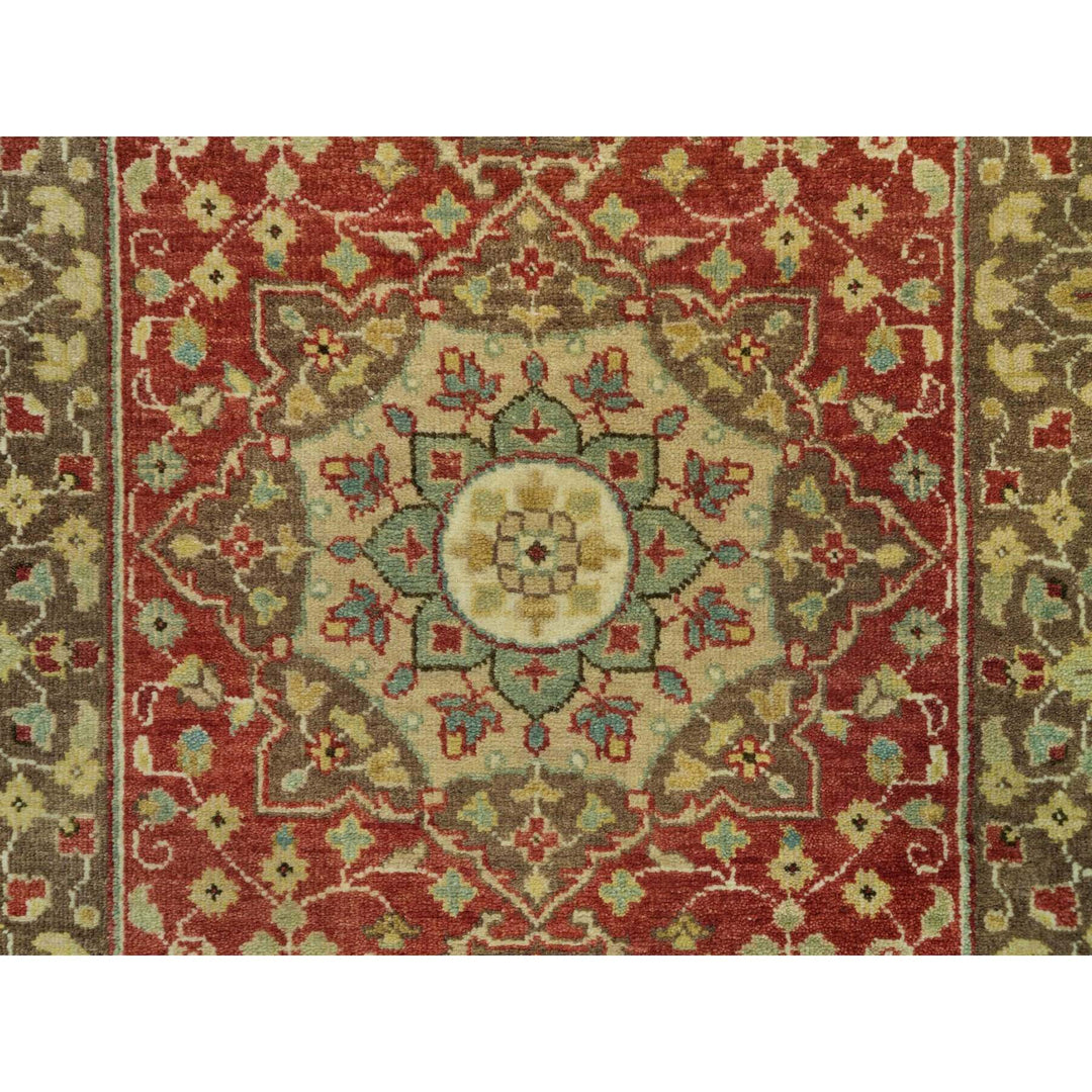 2'7" x 18'0" New Hand Knotted Red Cotton Runner Oriental Rug - MOA10290107