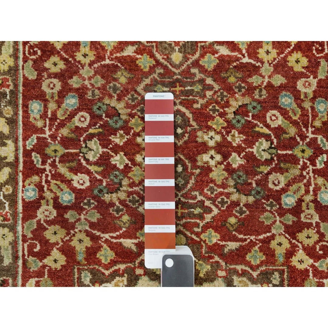 2'6" x 10'1" New Hand Knotted Red Cotton Runner Oriental Rug - MOA10290113