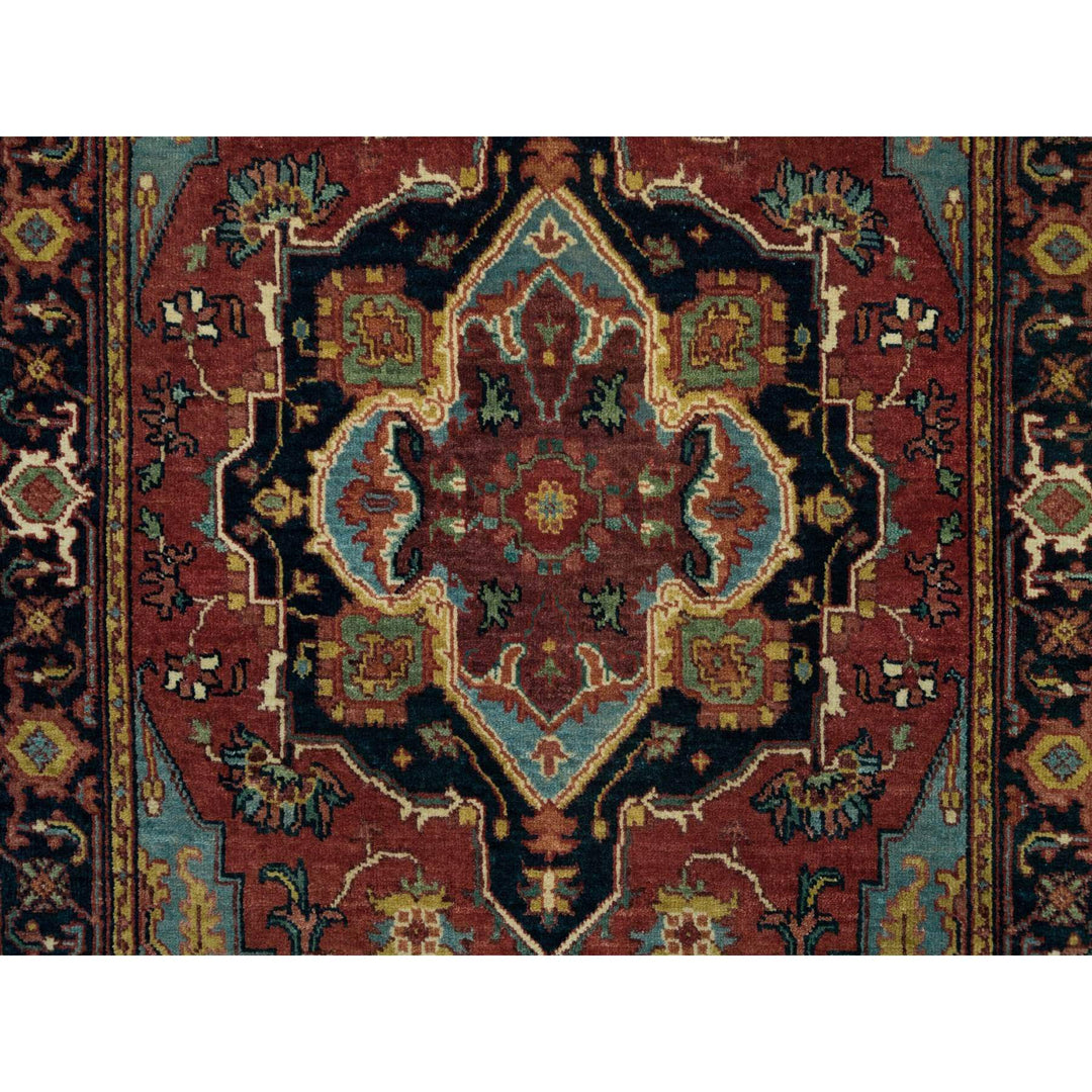 3'2" x 5'2" New Hand Knotted Red Wool Rectangle Oriental Rug - MOA10290115