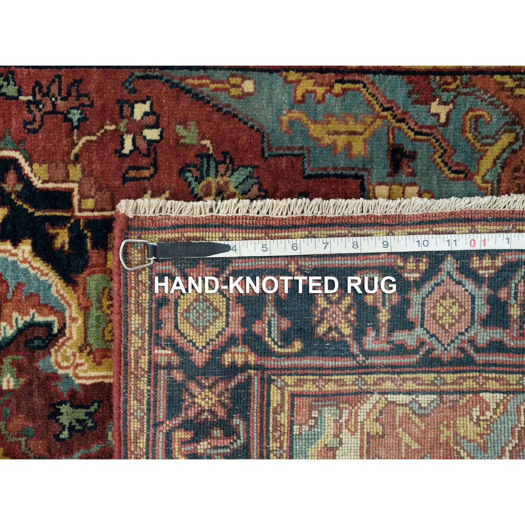 3'2" x 5'2" New Hand Knotted Red Wool Rectangle Oriental Rug - MOA10290115