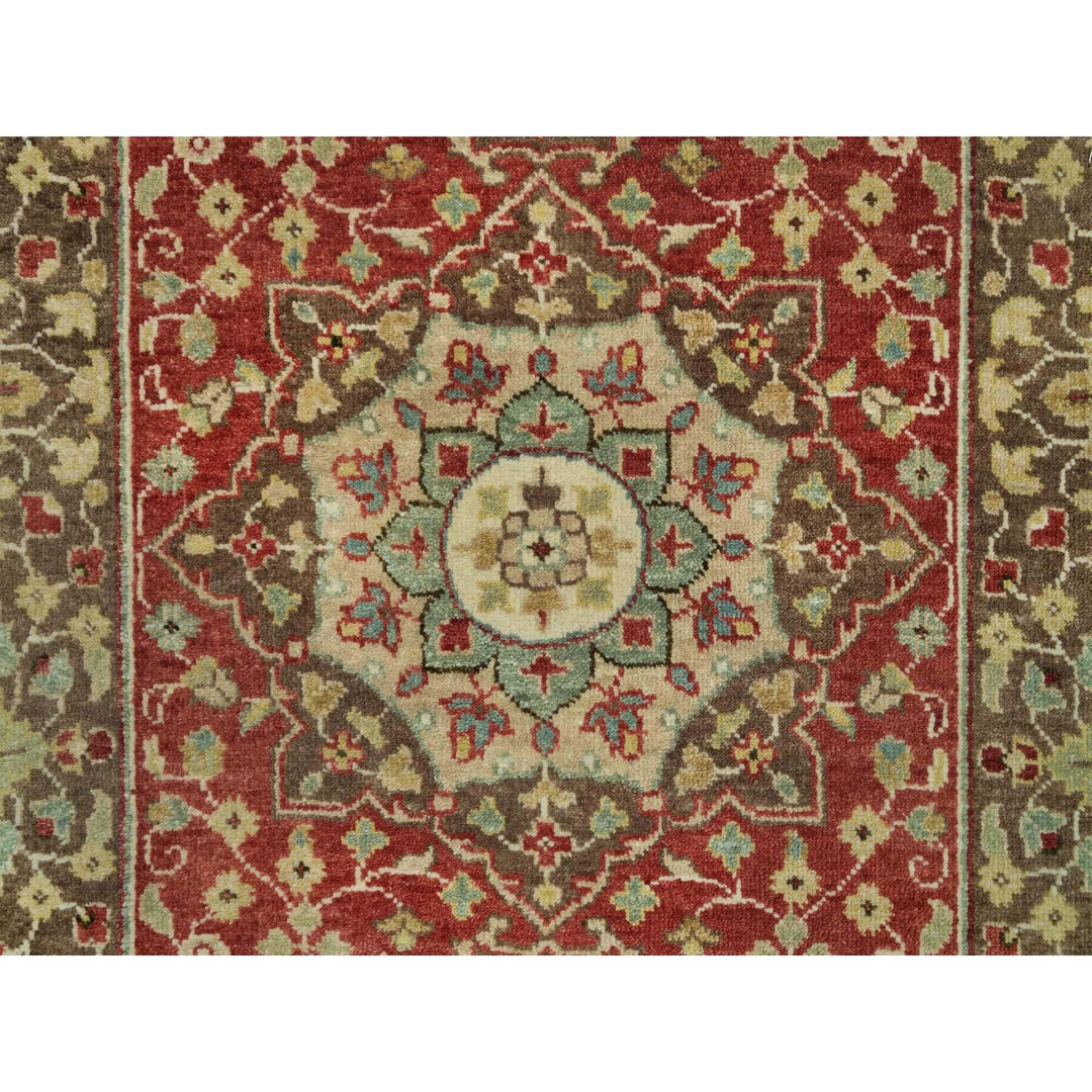 2'7" x 22'0" New Hand Knotted Red Cotton Runner Oriental Rug - MOA10290116