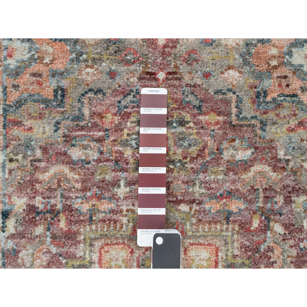 2'6" x 19'8" New Hand Knotted Red Wool Runner Oriental Rug - MOA10290143