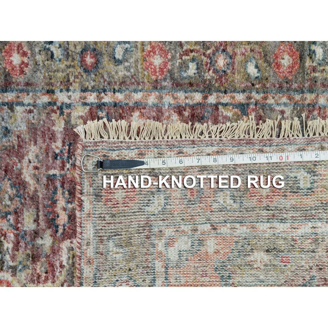 2'6" x 19'8" New Hand Knotted Red Wool Runner Oriental Rug - MOA10290143