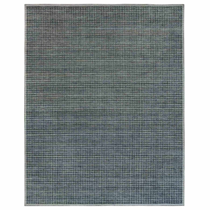 12'0" x 14'9" New Hand Loomed Grey Wool Rectangle Oriental Rug - MOA10290188