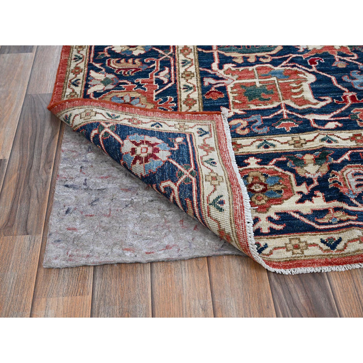 8'1" x 9'10" New Hand Knotted Red Wool Rectangle Oriental Rug - MOA102901