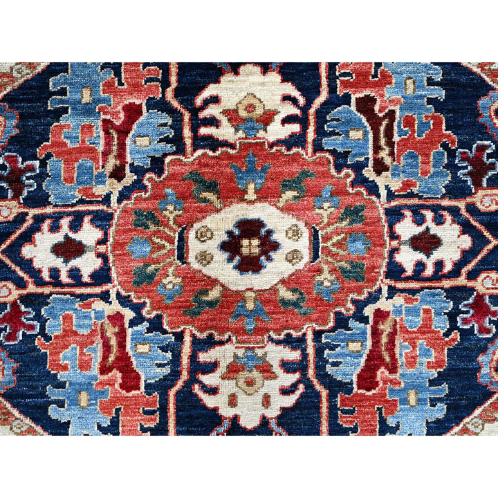 8'1" x 9'10" New Hand Knotted Red Wool Rectangle Oriental Rug - MOA102901