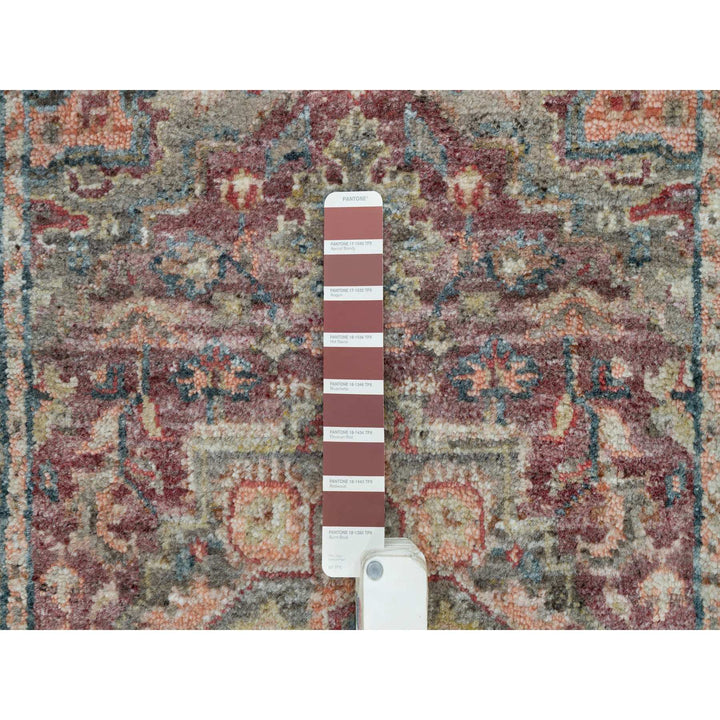 2'6" x 17'11" New Hand Knotted Red Wool Runner Oriental Rug - MOA10290203