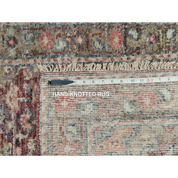 2'6" x 17'11" New Hand Knotted Red Wool Runner Oriental Rug - MOA10290203