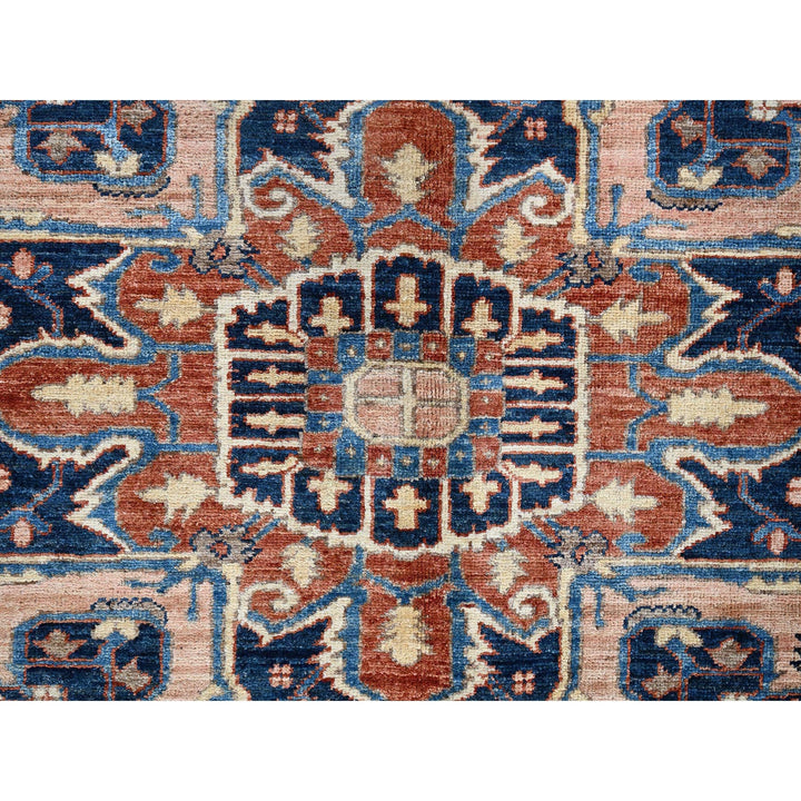 8'1" x 9'6" New Hand Knotted Red Wool Rectangle Oriental Rug - MOA102902