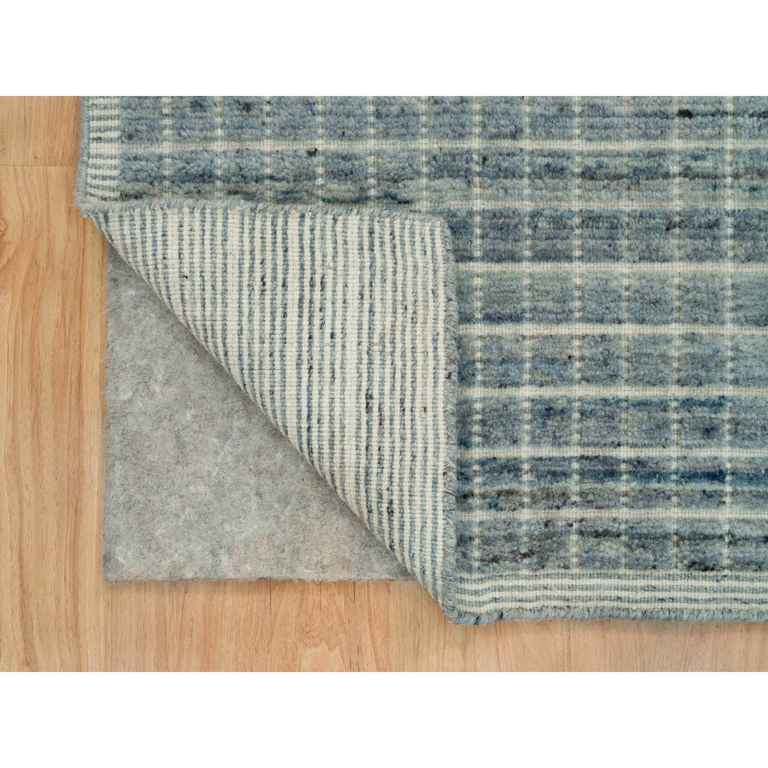 2'0" x 3'1" New Hand Loomed Blue Cotton Rectangle Oriental Rug - MOA10290372