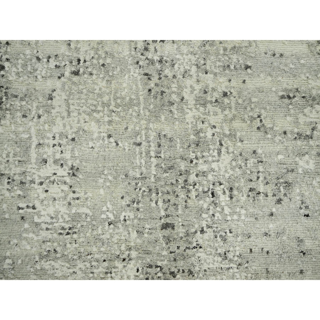 2'1" x 3'0" New Hand Knotted Grey Cotton Rectangle Oriental Rug - MOA10290428