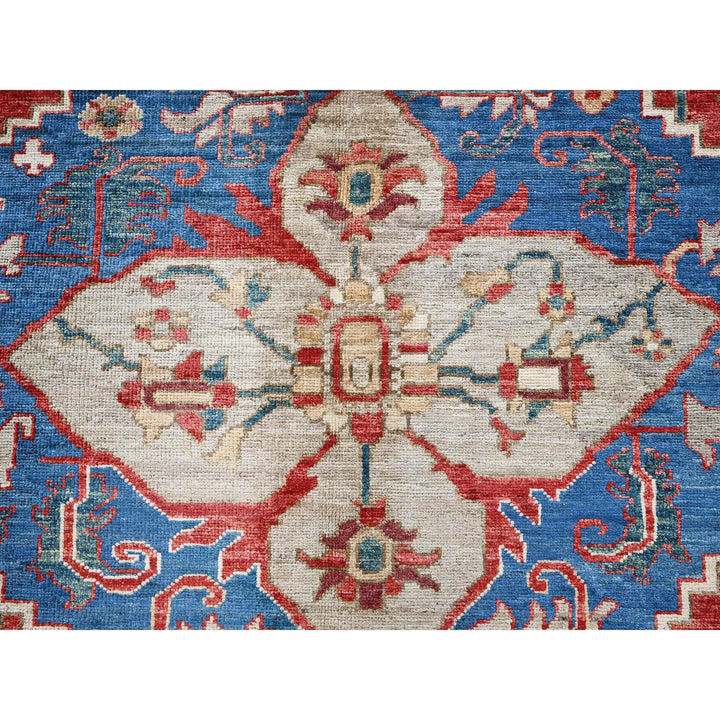 8'11" x 11'8" New Hand Knotted Red Wool Rectangle Oriental Rug - MOA102905