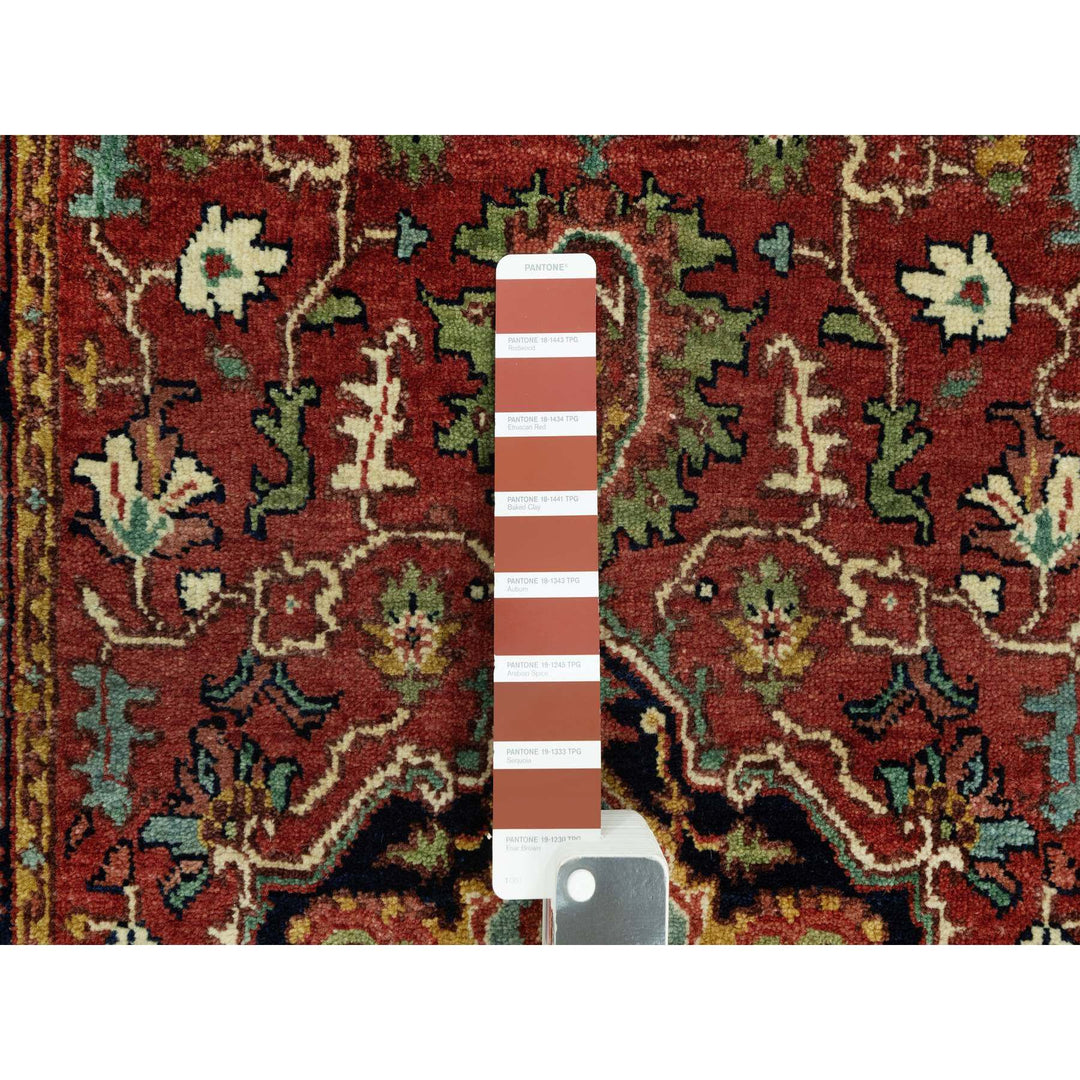 2'5" x 19'10" New Hand Knotted Red Wool Runner Oriental Rug - MOA10290645