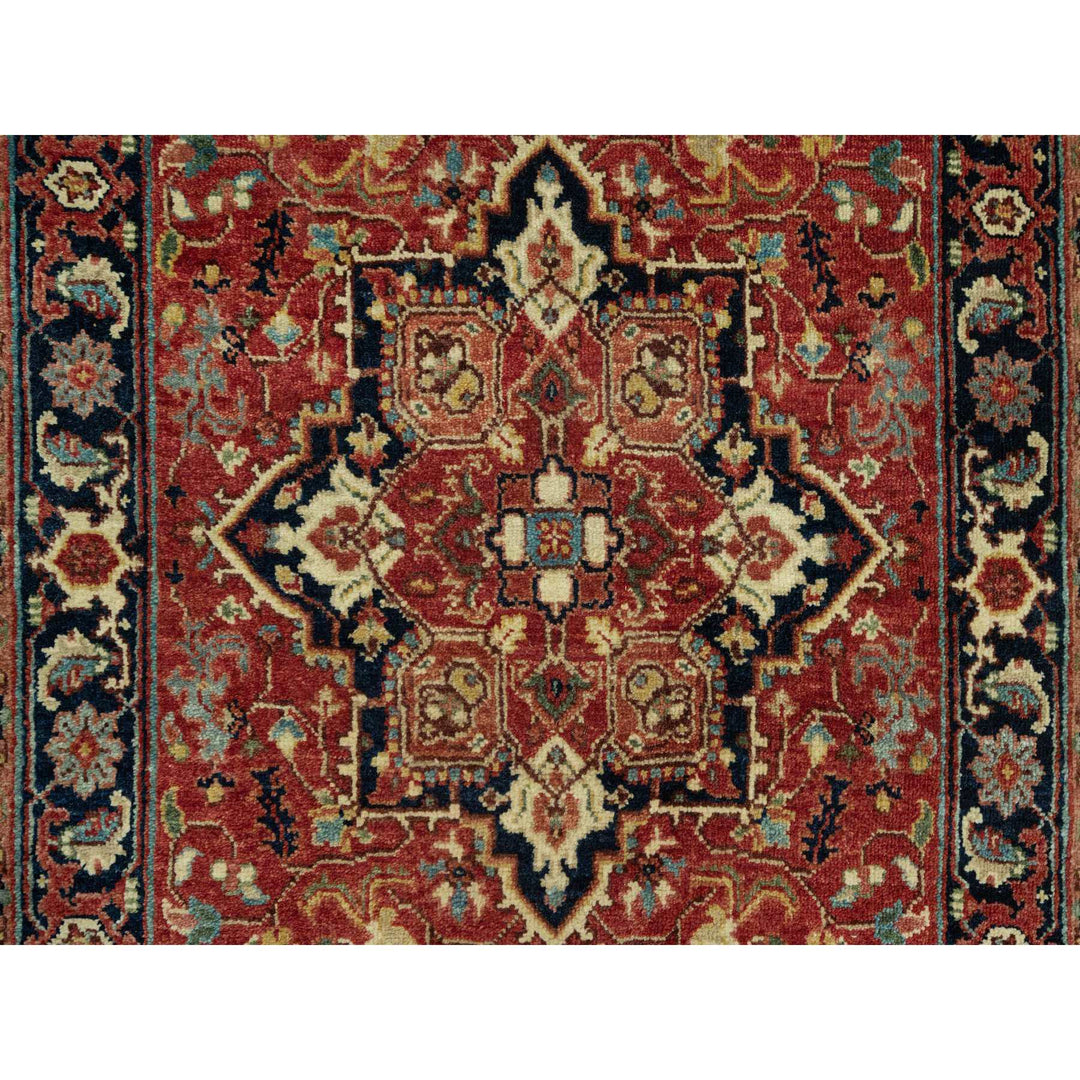 2'6" x 20'1" New Hand Knotted Red Wool Runner Oriental Rug - MOA10290646