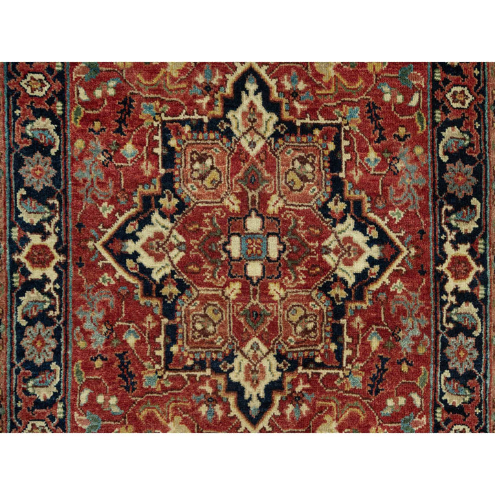 2'6" x 20'1" New Hand Knotted Red Wool Runner Oriental Rug - MOA10290646