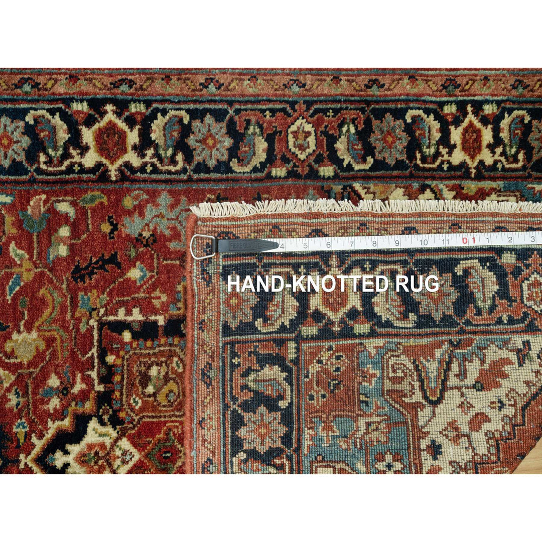 2'6" x 20'1" New Hand Knotted Red Wool Runner Oriental Rug - MOA10290646