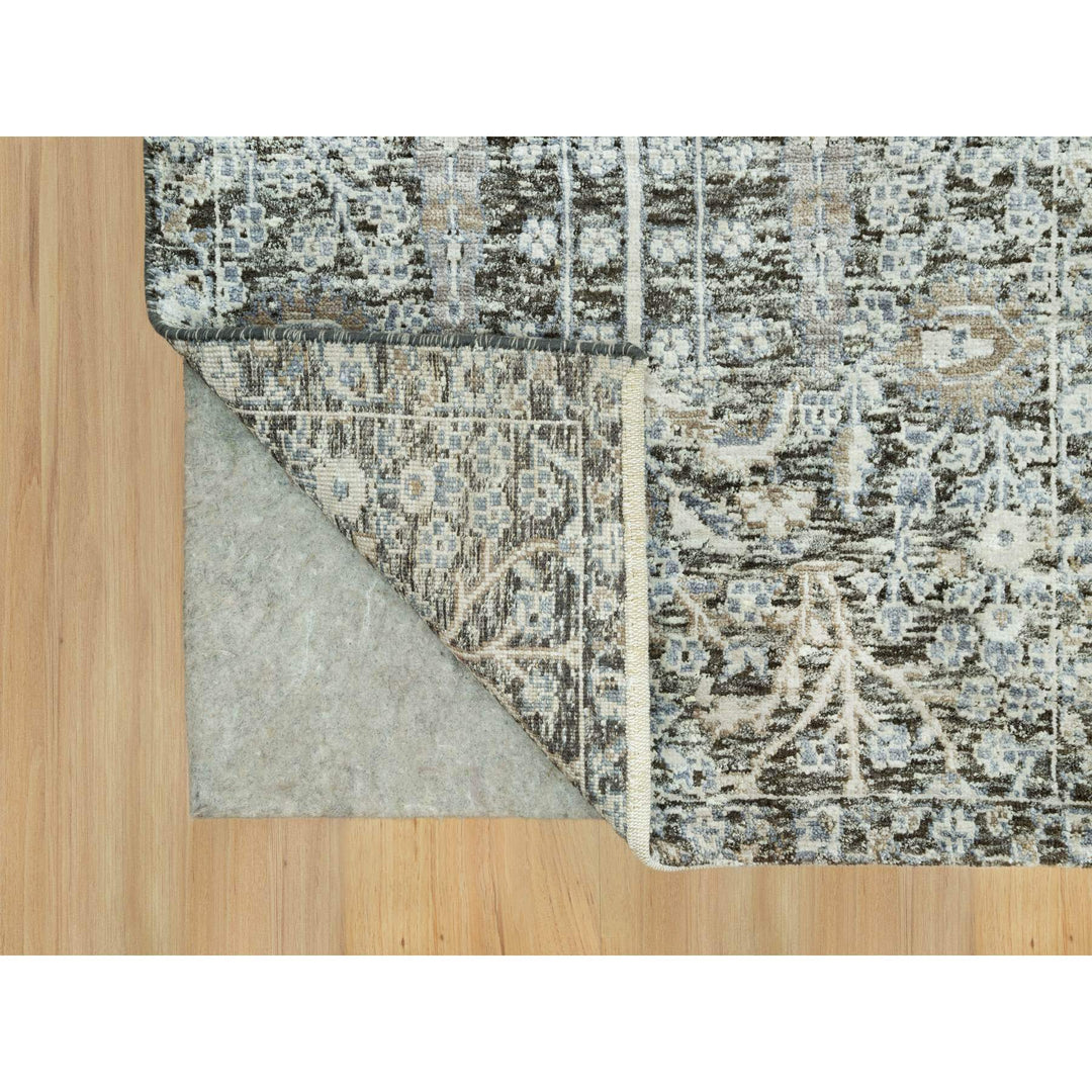 2'4" x 8'0" New Hand Knotted Grey Cotton Runner Oriental Rug - MOA10290682