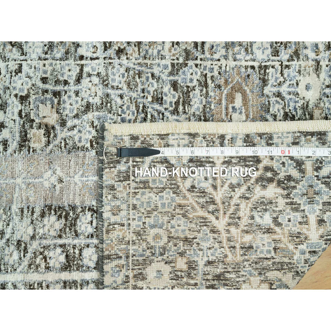 2'4" x 8'0" New Hand Knotted Grey Cotton Runner Oriental Rug - MOA10290682