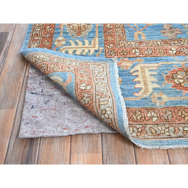 9'2" x 12'3" New Hand Knotted Brown Wool Rectangle Oriental Rug - MOA102906