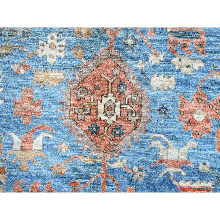 9'2" x 12'3" New Hand Knotted Brown Wool Rectangle Oriental Rug - MOA102906