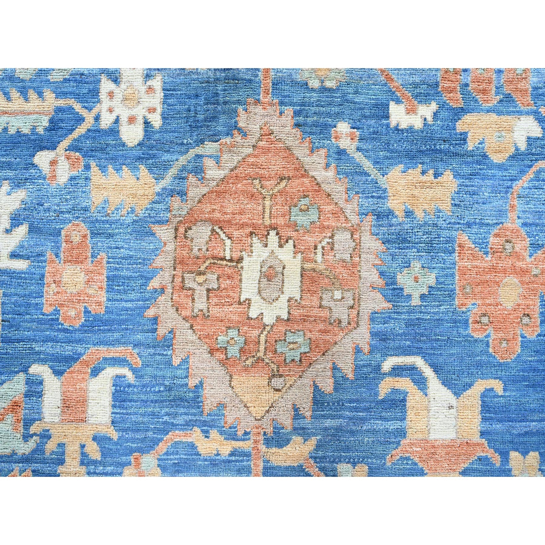 9'10" x 13'8" New Hand Knotted Brown Wool Rectangle Oriental Rug - MOA102908