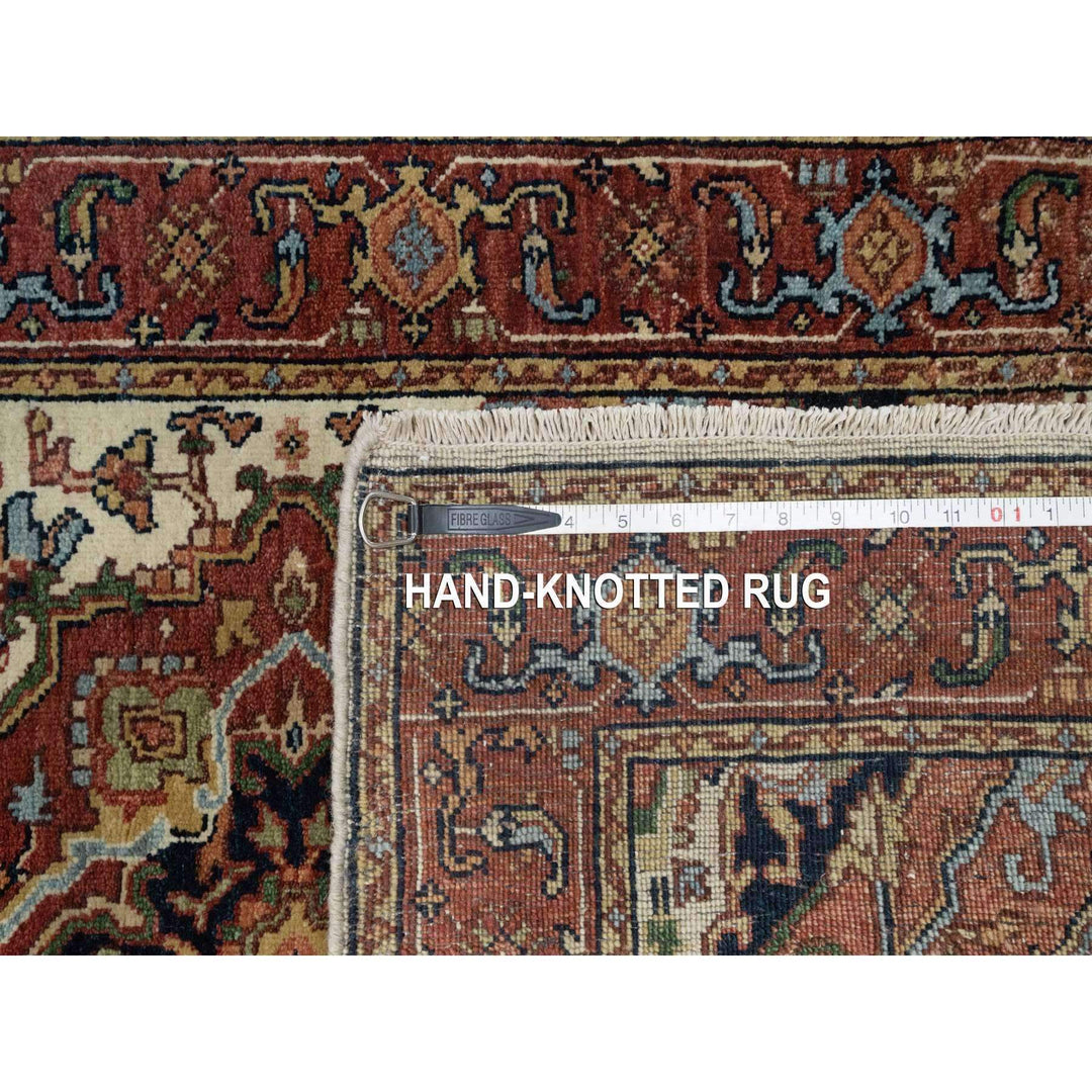 2'6" x 8'1" New Hand Knotted Ivory Wool Runner Oriental Rug - MOA10290918