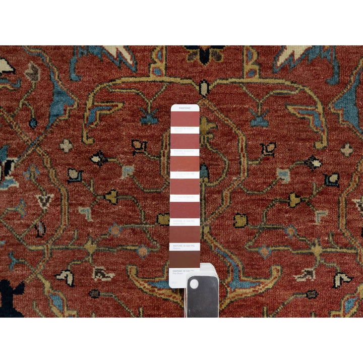 3'0" x 5'1" New Hand Knotted Red Cotton Rectangle Oriental Rug - MOA10290921