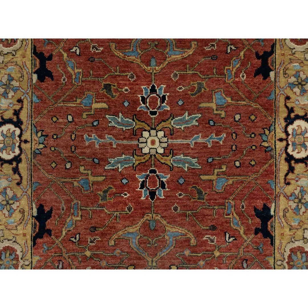 3'0" x 5'1" New Hand Knotted Red Cotton Rectangle Oriental Rug - MOA10290921