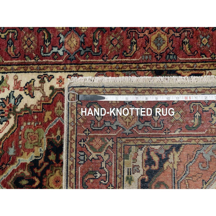 2'8" x 28'1" New Hand Knotted Ivory Cotton Runner Oriental Rug - MOA10290927