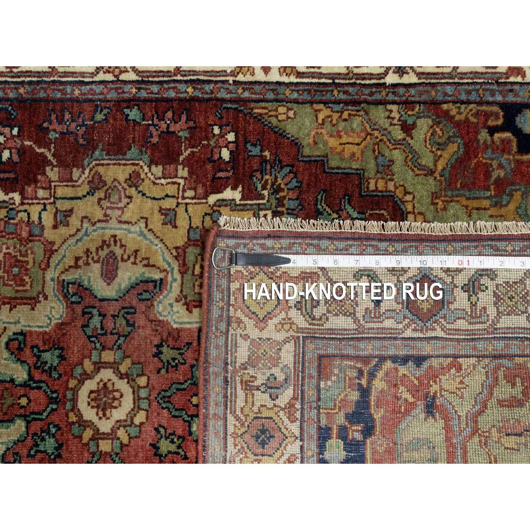 3'2" x 5'3" New Hand Knotted Red Wool Rectangle Oriental Rug - MOA10290931