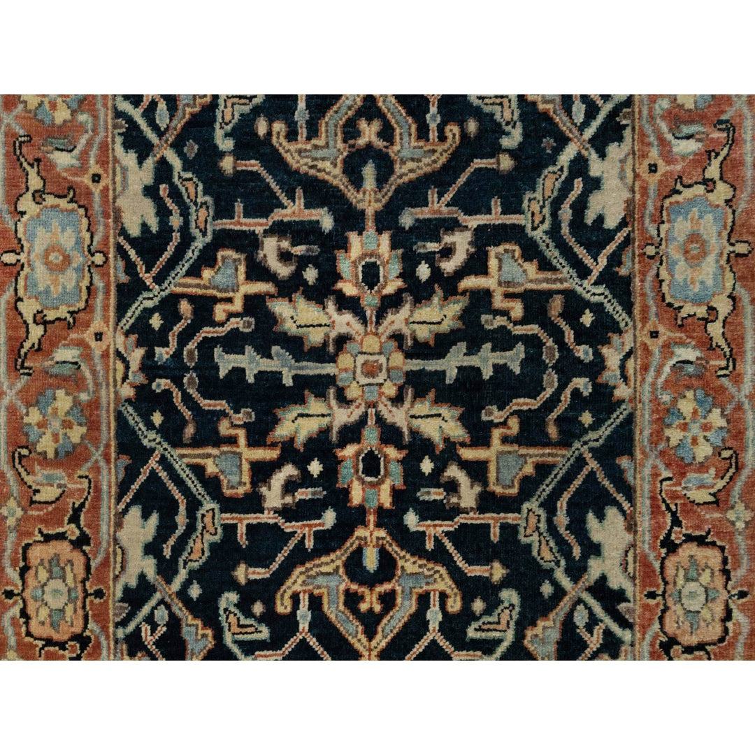 2'6" x 10'1" New Hand Knotted Blue Cotton Runner Oriental Rug - MOA10290933