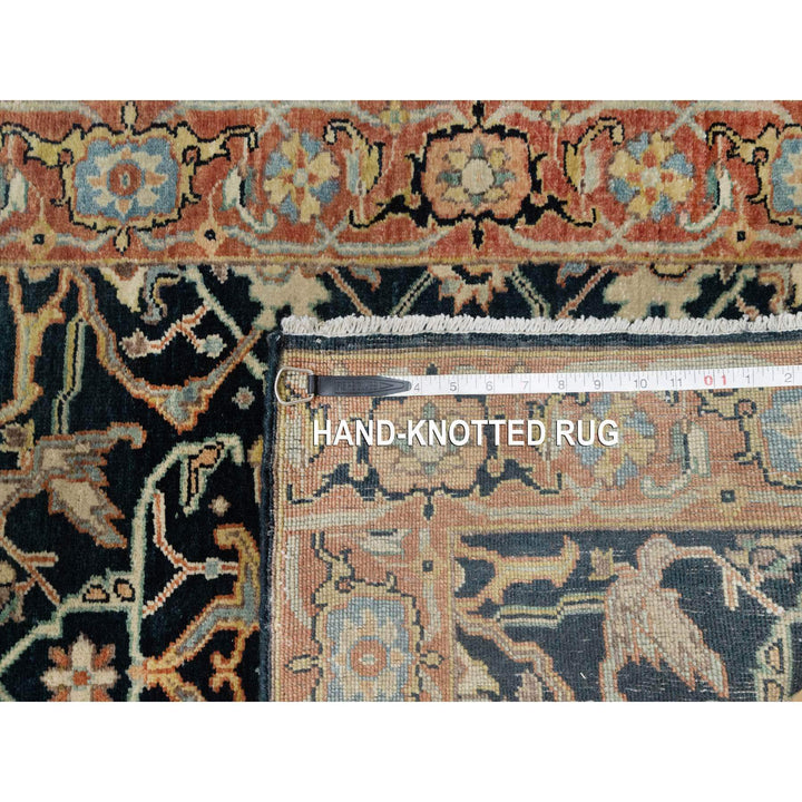 2'6" x 10'1" New Hand Knotted Blue Cotton Runner Oriental Rug - MOA10290933