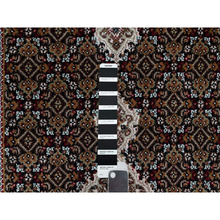 2'7" x 14'4" New Hand Knotted Black Wool Runner Oriental Rug - MOA10290975