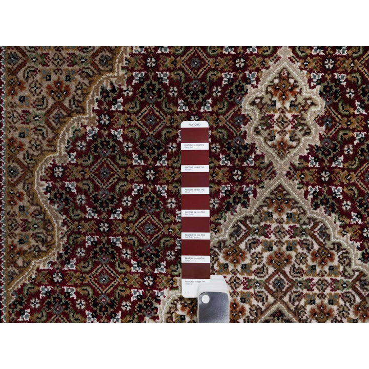 4'0" x 6'2" New Hand Knotted Red Wool Rectangle Oriental Rug - MOA10290983