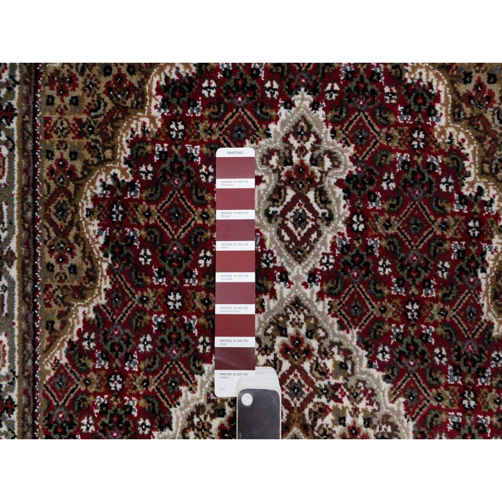 2'10" x 5'1" New Hand Knotted Red Wool Rectangle Oriental Rug - MOA10290984