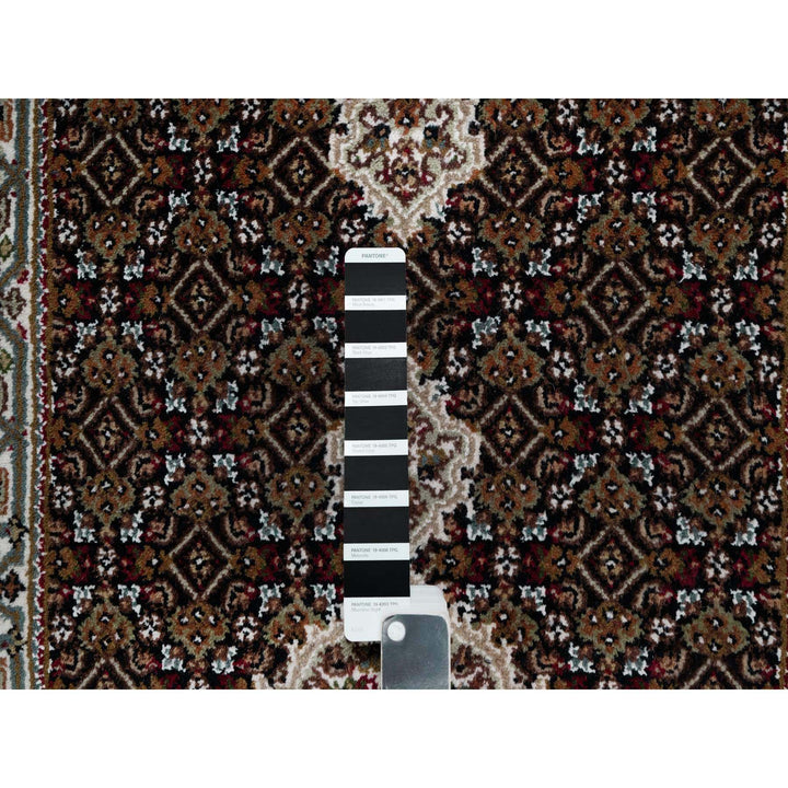 2'7" x 6'3" New Hand Knotted Black Wool Runner Oriental Rug - MOA10290985