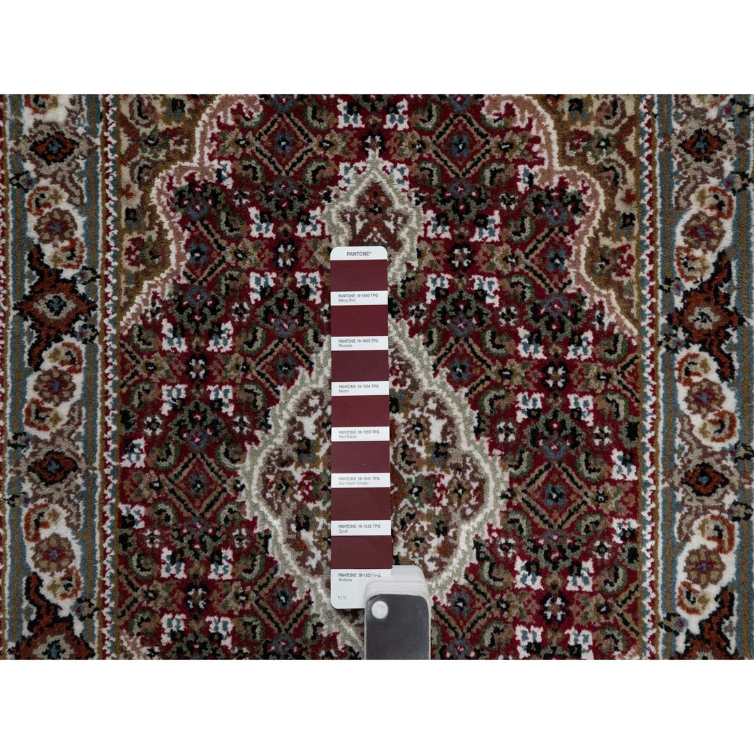 2'0" x 3'0" New Hand Knotted Red Wool Rectangle Oriental Rug - MOA10290992