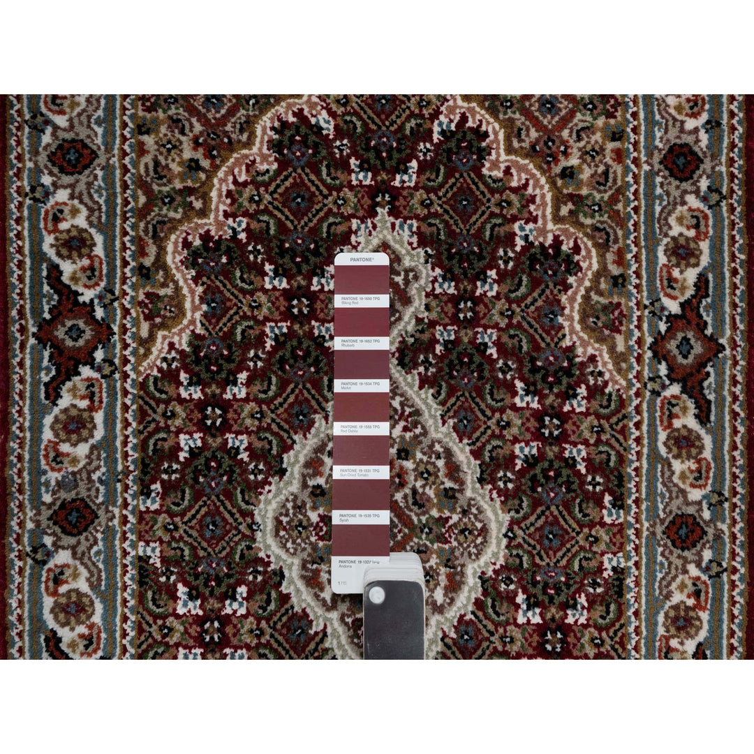 2'0" x 3'0" New Hand Knotted Red Wool Rectangle Oriental Rug - MOA10290994