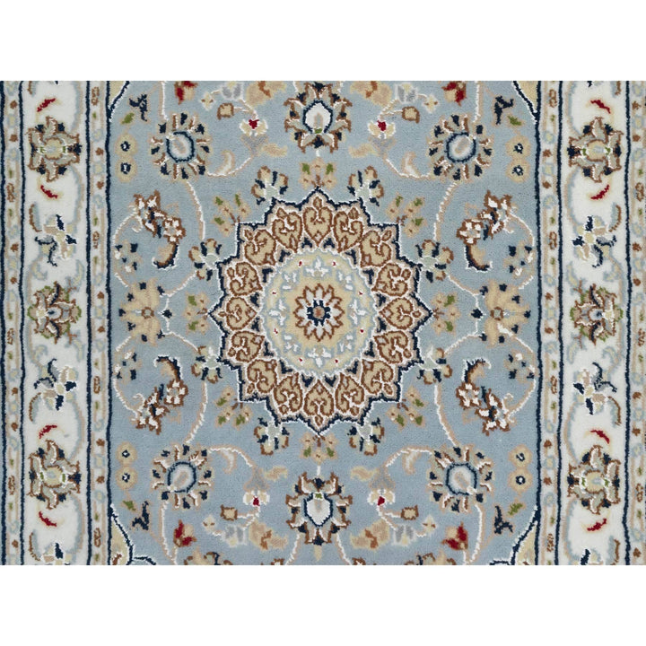 2'0" x 3'2" New Hand Knotted Blue Wool & Silk Rectangle Oriental Rug - MOA10290996