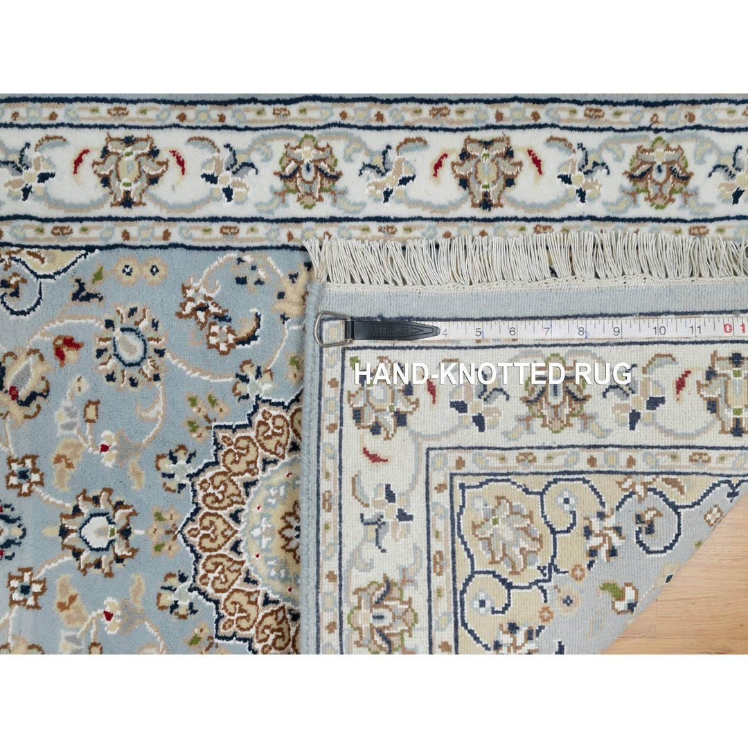 2'0" x 3'2" New Hand Knotted Blue Wool & Silk Rectangle Oriental Rug - MOA10290996