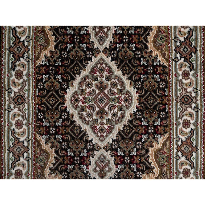 2'1" x 3'1" New Hand Knotted Black Wool Rectangle Oriental Rug - MOA10290998