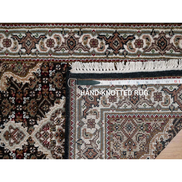 2'0" x 3'1" New Hand Knotted Black Wool Rectangle Oriental Rug - MOA10291000