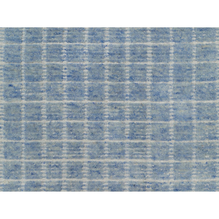 2'4" x 3'0" New Hand Loomed Blue Wool Rectangle Oriental Rug - MOA10291072