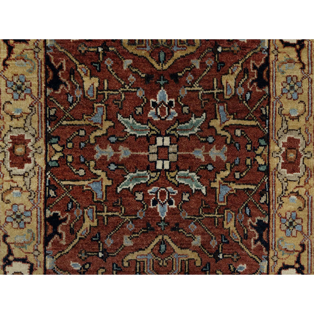 2'1" x 3'1" New Hand Knotted Red Wool Rectangle Oriental Rug - MOA10291085