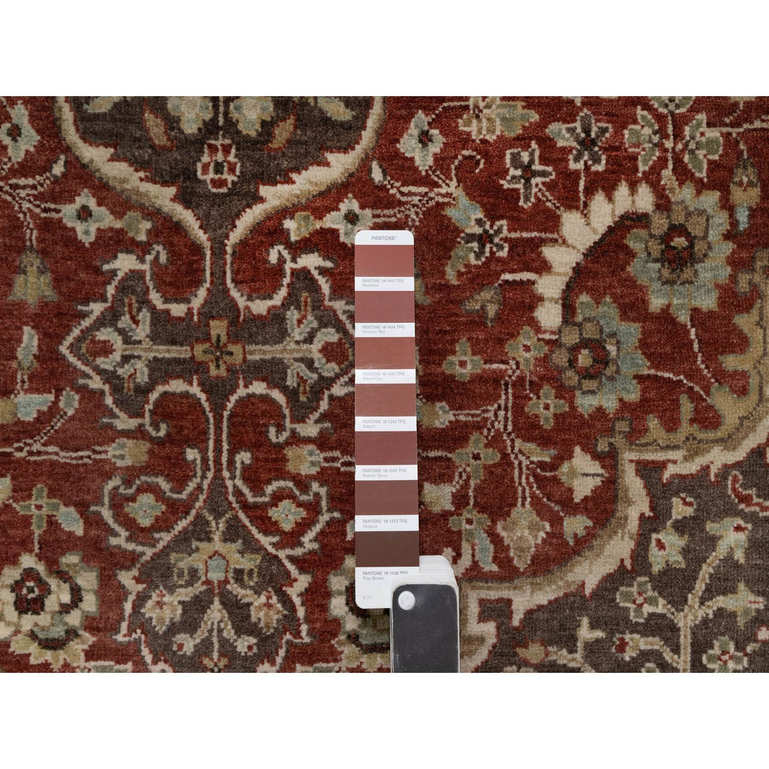 7'10" x 10'1" New Hand Knotted Red Wool Rectangle Oriental Rug - MOA10291105