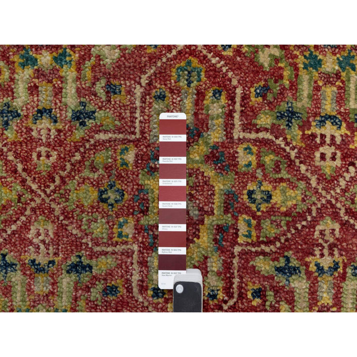 6'0" x 8'10" New Hand Knotted Red Wool Rectangle Oriental Rug - MOA10291132