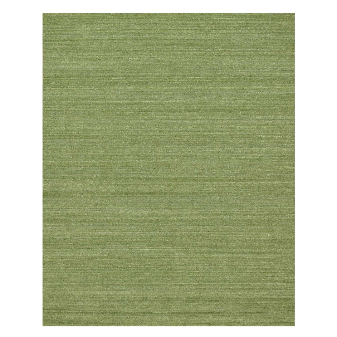 8'0" x 10'0" New Hand Loomed Green Wool Rectangle Oriental Rug - MOA10291190